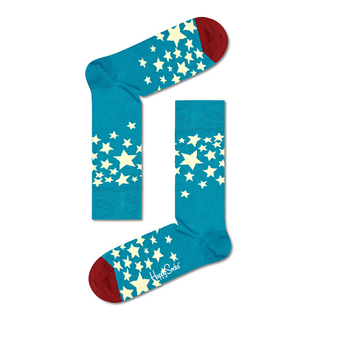 Носки HAPPY SOCKS Носки STARS подарки для неё happy socks набор носков happy socks christmas cracker holly 2 пары