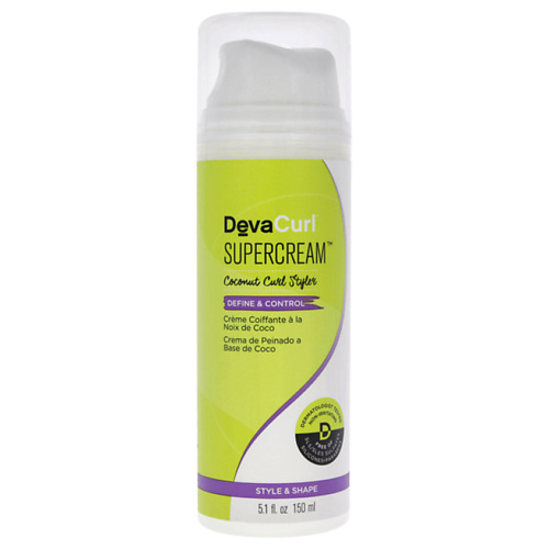 Крем для укладки волос DEVACURL Крем для укладки кудрявых волос кокосовый Define & Control Supercream