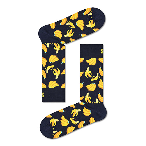 Носки HAPPY SOCKS Носки Banana 6550 beer banana fried egg french fries socks cotton skate cool casual socks women men streetwear funny sock kawaii short happy socks