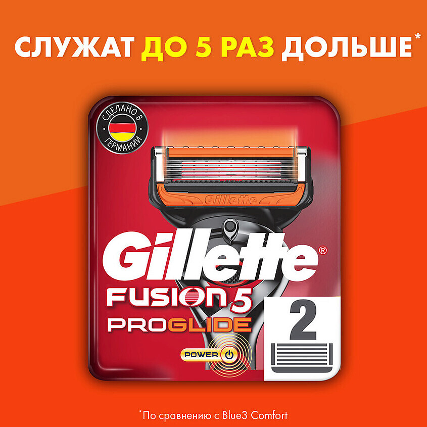 GILLETTE Сменные кассеты для бритья FUSION ProGlide Power GIL854236 - фото 2