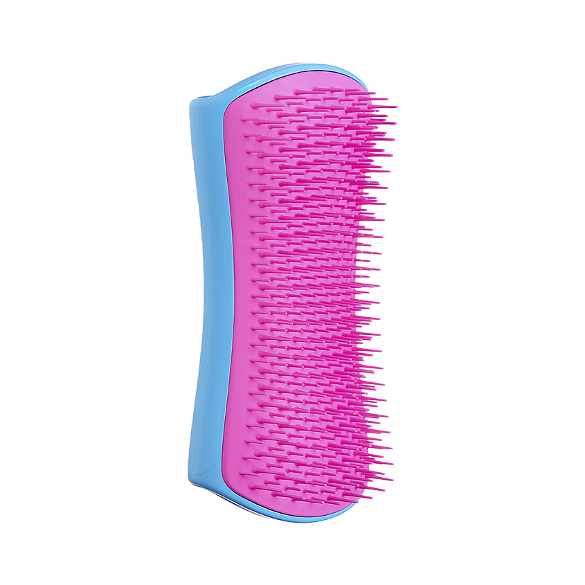 TANGLE TEEZER Расческа для вычесывания шерсти Pet Teezer De-shedding & Dog Grooming Brush Blue & Pink – фото 2