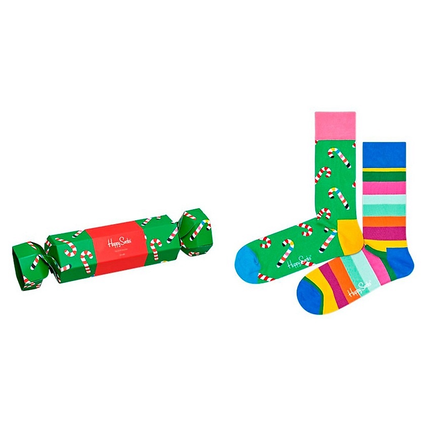 HAPPY SOCKS Набор носков Happy Socks Christmas Cracker Candy Cane 2 пары HPS000033 - фото 2