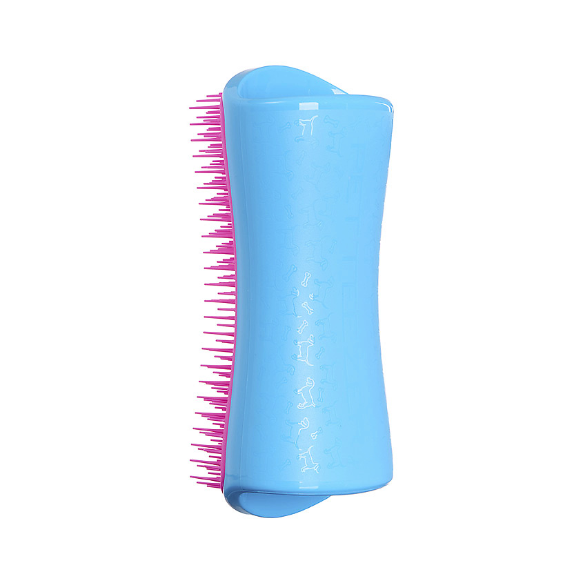 TANGLE TEEZER Расческа для вычесывания шерсти Pet Teezer De-shedding & Dog Grooming Brush Blue & Pink – фото 4