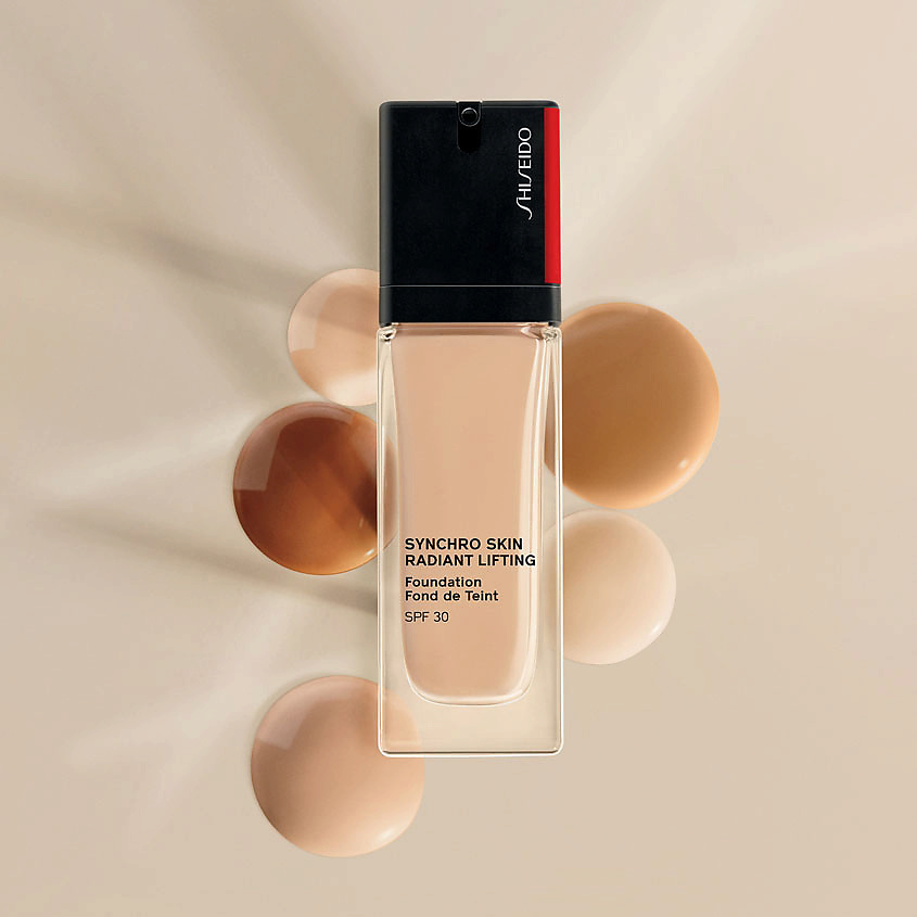 

SHISEIDO Тональное средство с эффектом сияния и лифтинга Synchro Skin, Тональное средство с эффектом сияния и лифтинга Synchro Skin