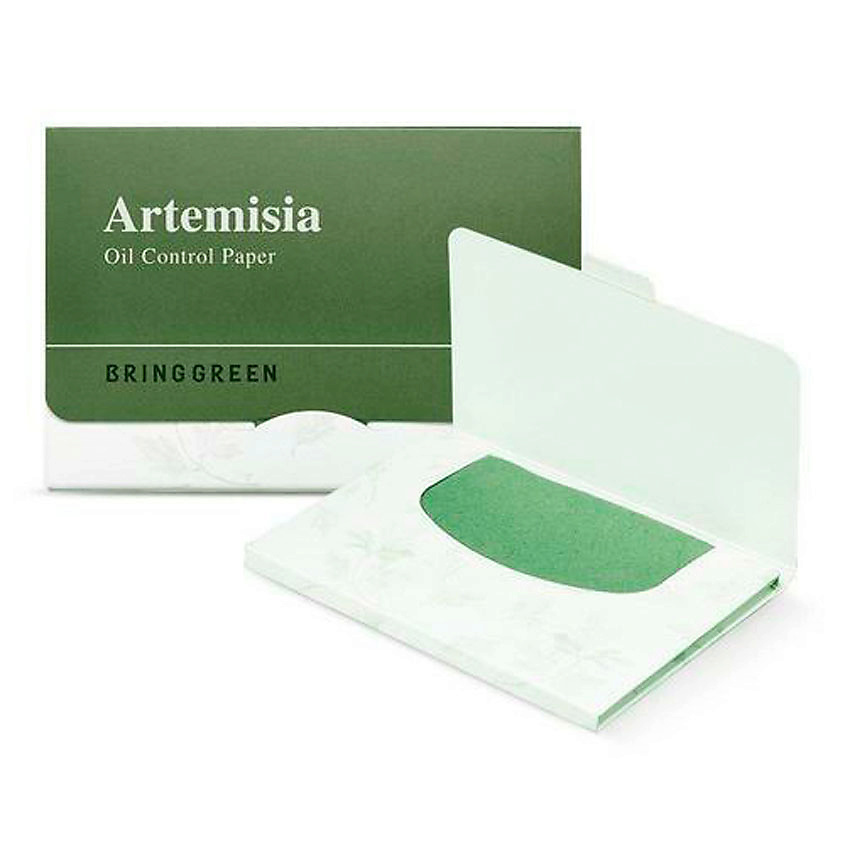 BRING GREEN Матирующие салфетки для лица с полынью Artemisia Oil Control Paper