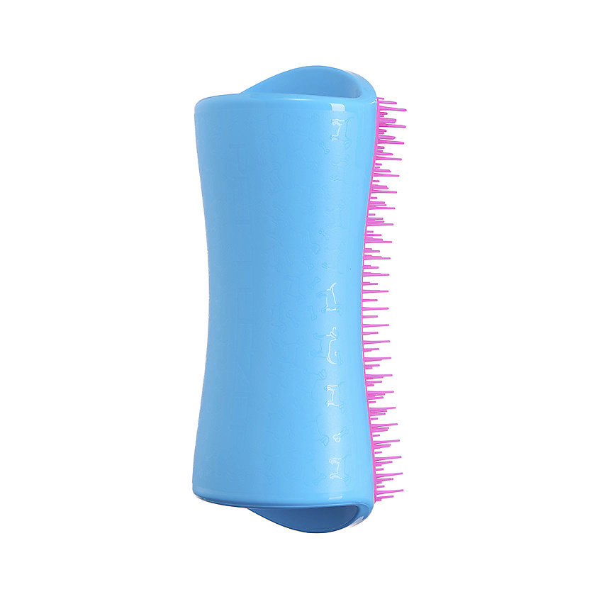 TANGLE TEEZER Расческа для вычесывания шерсти Pet Teezer De-shedding & Dog Grooming Brush Blue & Pink – фото 3