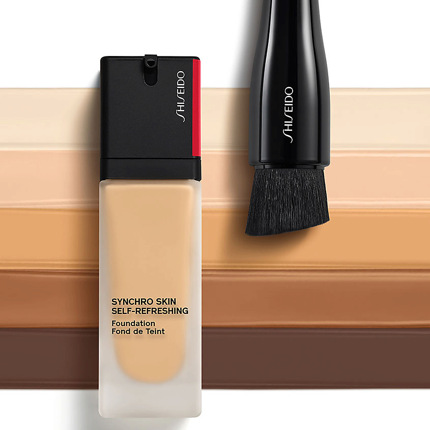 фото Shiseido устойчивое тональное средство для свежего совершенного тона synchro skin
