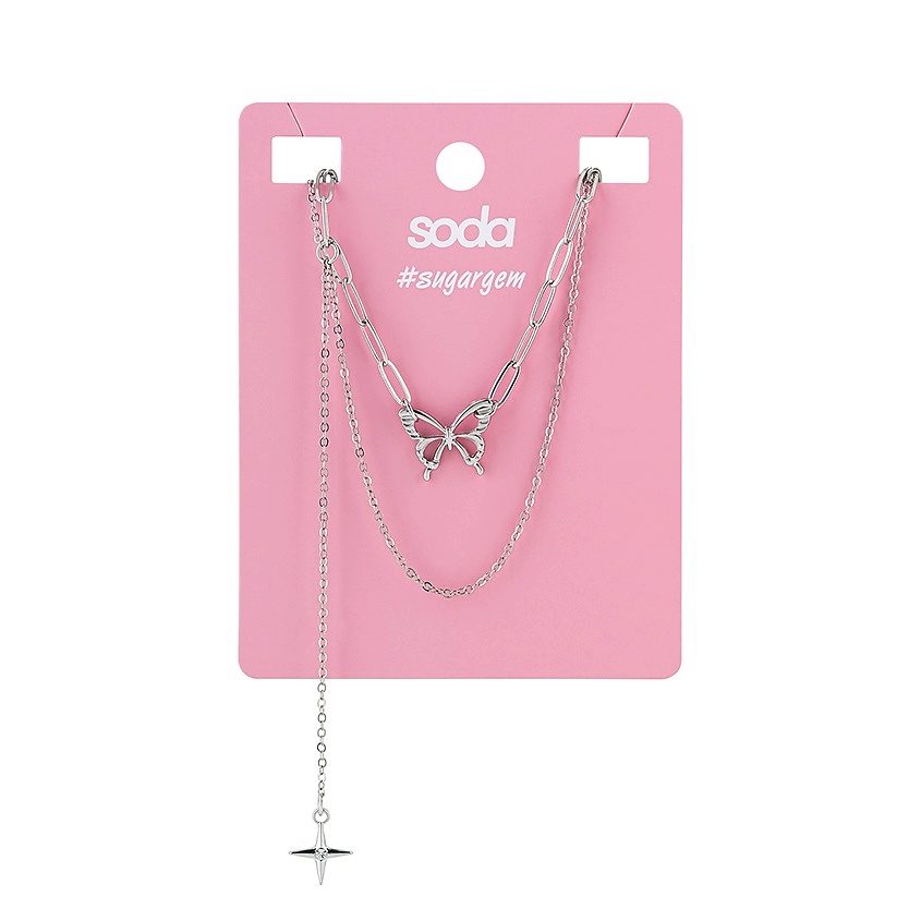 Изображение товара SODA Ожерелье BUTTERFLY #sugargem, 1 шт.