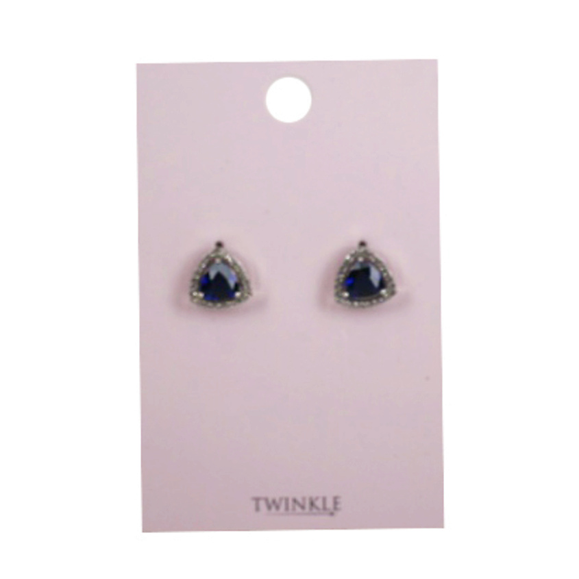 Изображение товара TWINKLE Серьги Dark Blue Triangle, 1 шт.