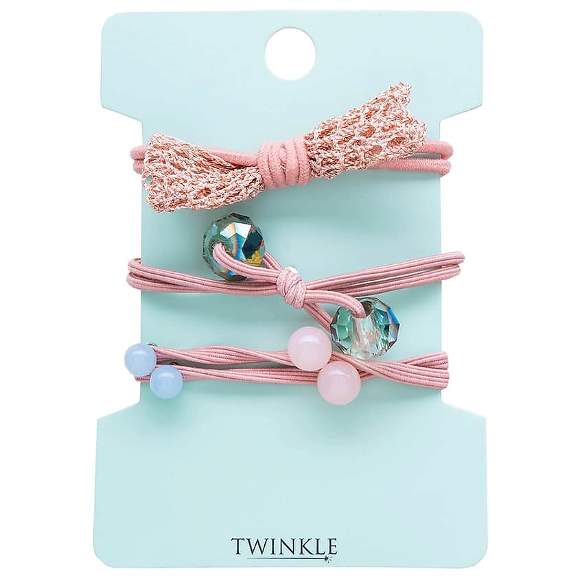Изображение товара TWINKLE Резинки для волос PINK FANTASY 1, 3 шт.