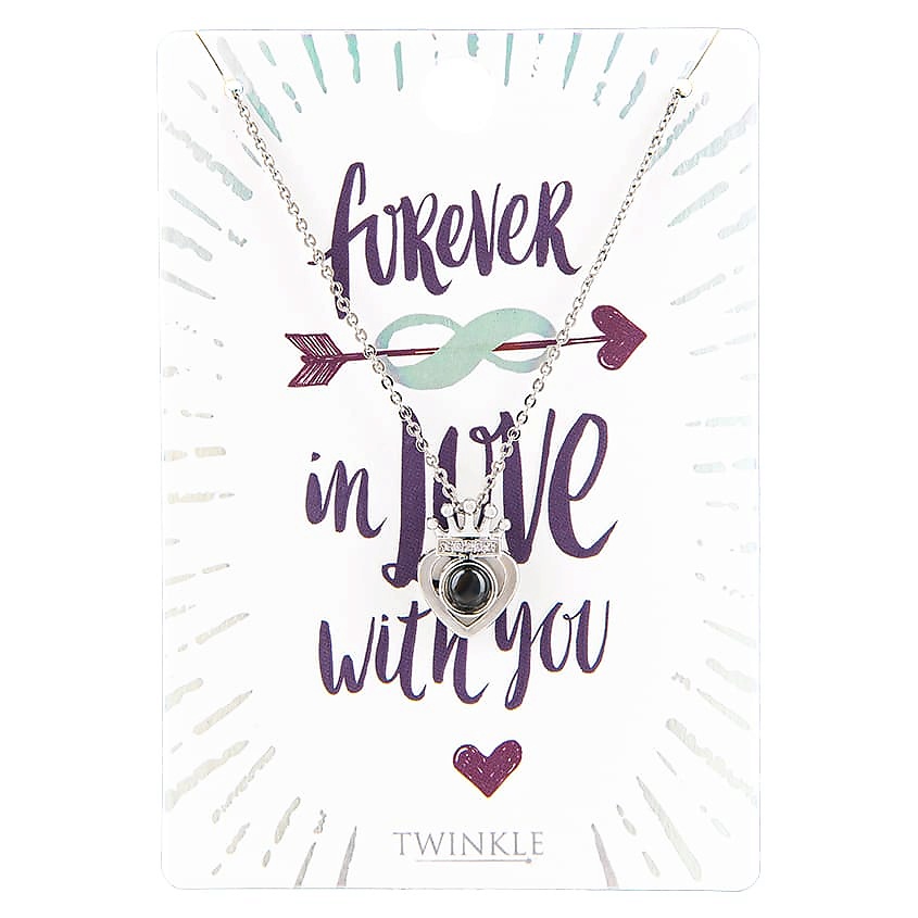 Изображение товара Подвеска с цепочкой Silver Heart Twinkle Beloved One 1 шт