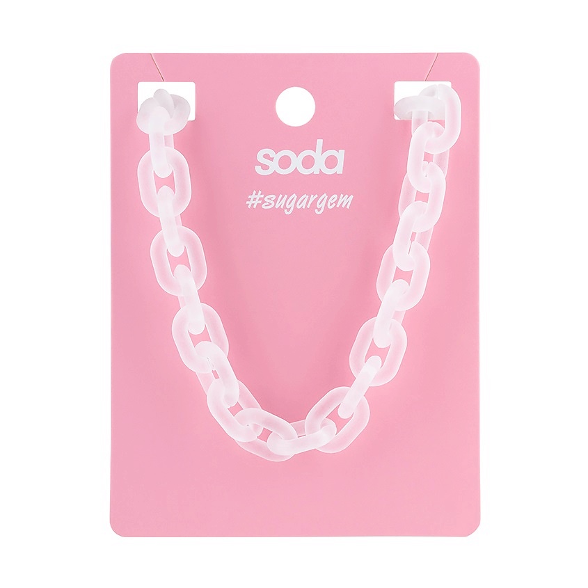 Изображение товара SODA TRANSPARENT CHAIN — стильное универсальное ожерелье для мужчин и женщин