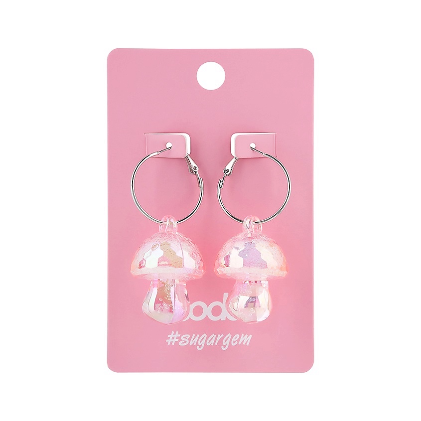 Изображение товара Яркие стильные серьги Mushrooms от SODA унисекс, оригинальный дизайн