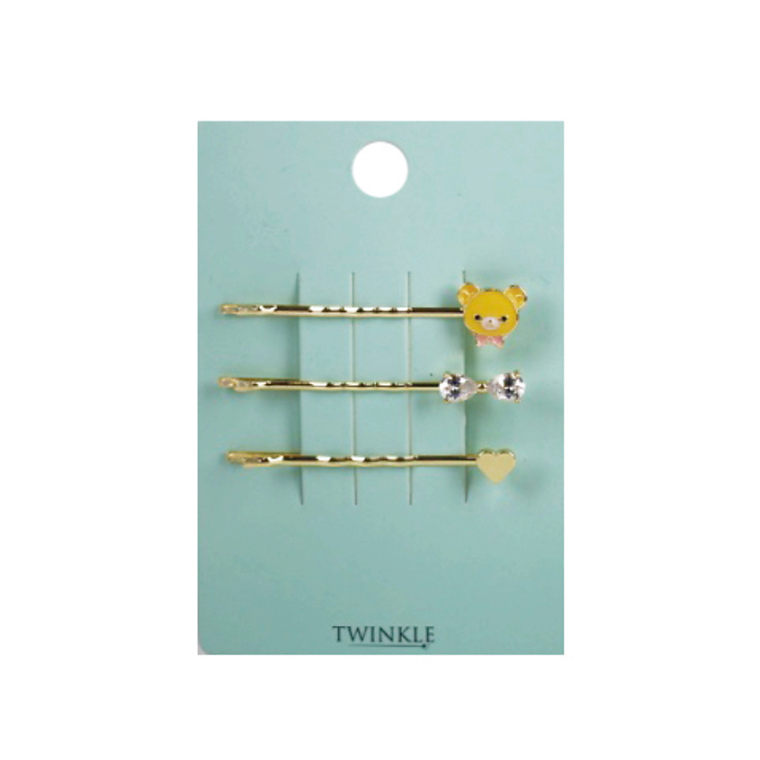 Изображение товара Набор заколок для волос TWINKLE Bear 3 шт. женский аксессуар для причесок