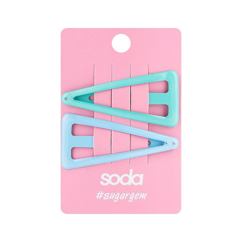 Изображение товара SODA Заколки для волос MINT AND BLUE #sugargem, 2 шт.