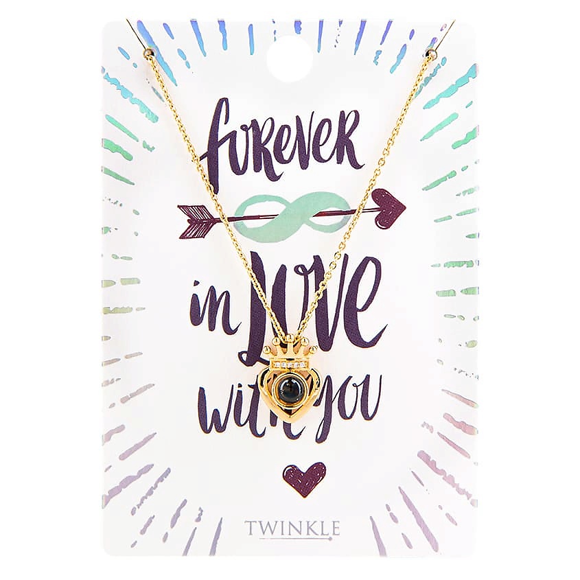 Изображение товара TWINKLE TO BELOVED ONE Подвеска с цепочкой Golden Heart, 1 шт.