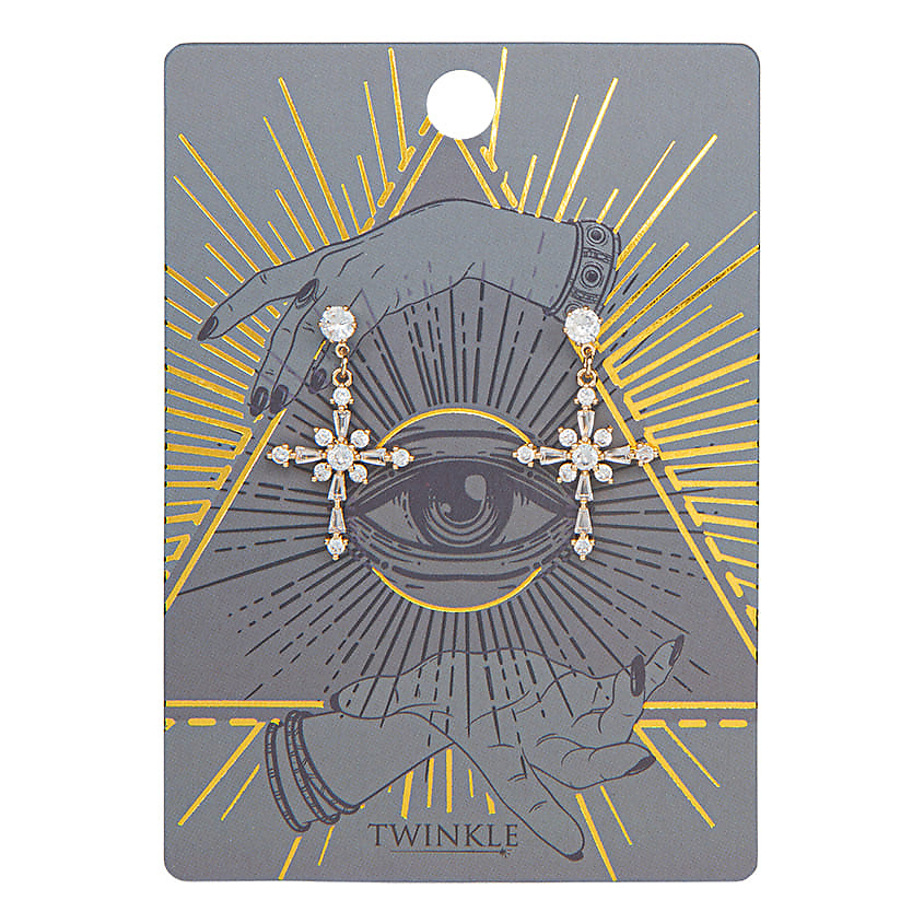 Изображение товара TWINKLE MYSTIC COLLECTION Серьги Cross, 1 пара