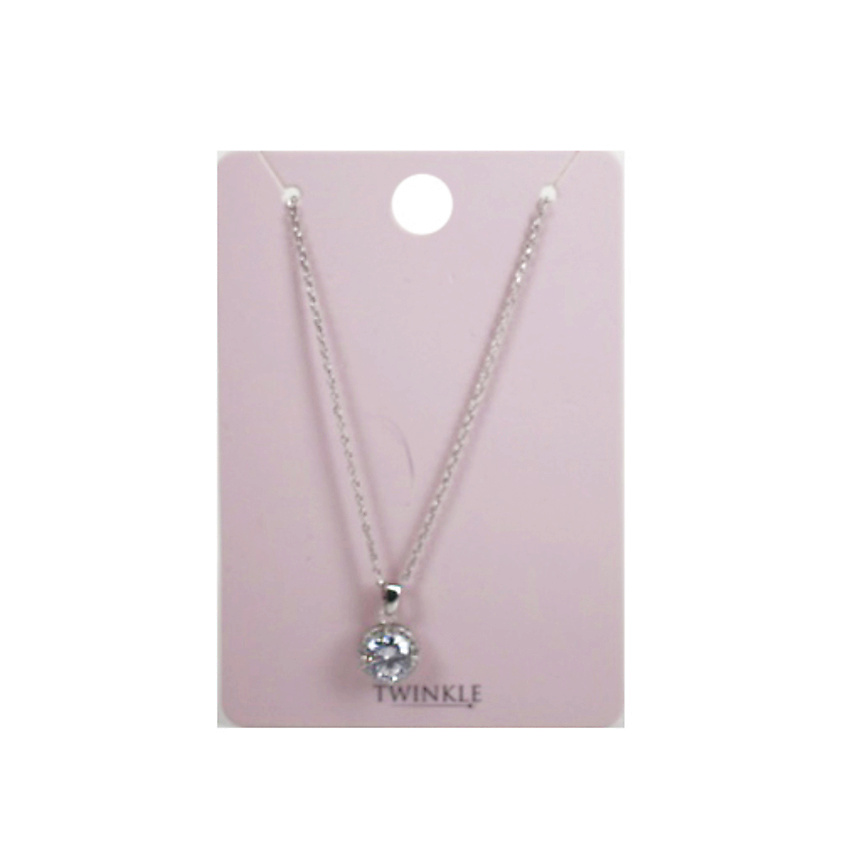 Изображение товара TWINKLE Подвеска с цепочкой Silver Stone, 1 шт.