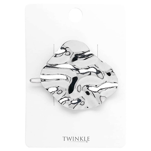 TWINKLE Заколка для волос CRUMPLED SILVER invisibobble мини заколка крабик clipstar petit four