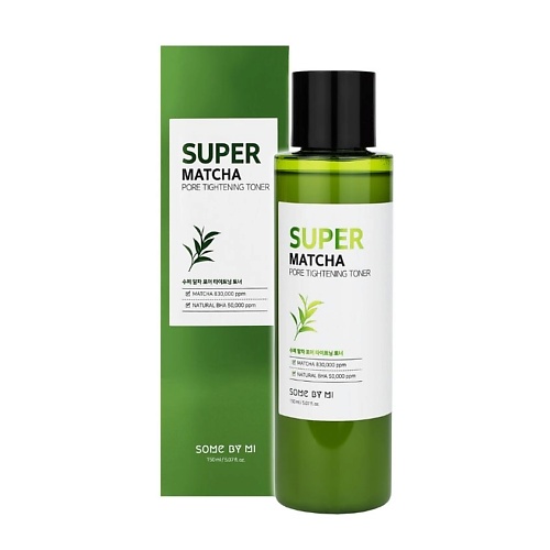 Тонер для лица SOME BY MI Тонер для сужения пор с экстрактом чая матча Super Matcha тонер для лица some by mi тонер для лица с галактомисисом и витамином с galactomyces pure vitamin c