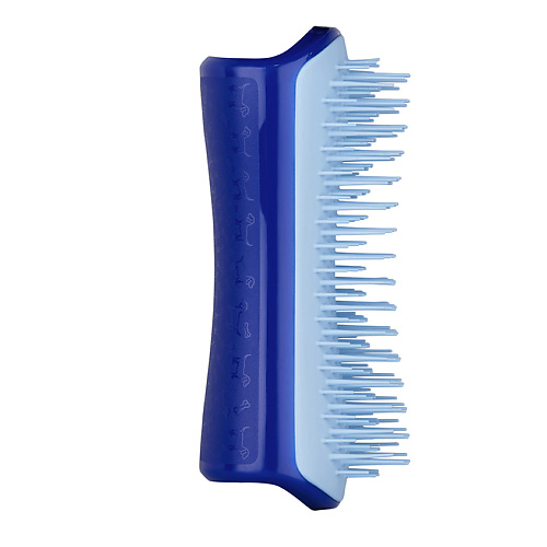 TANGLE TEEZER Расческа для вычесывания шерсти Pet Teezer Small DeShedding & Dog Grooming Brush Sky Blue клубок в рыжую крапинку сказка из магазина шерсти