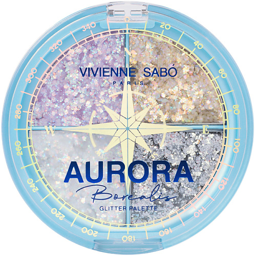 Хайлайтеры VIVIENNE SABO Палетка глиттеров Aurora Borealis