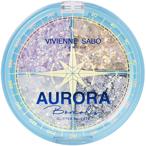 

VIVIENNE SABO Палетка глиттеров Aurora Borealis, Палетка глиттеров Aurora Borealis