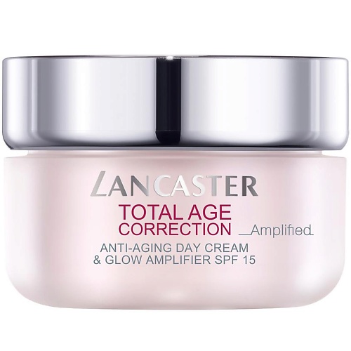 LANCASTER Крем Total Age Correction Amplified Anti-Aging Day Сream & Glow Amplifier SPF15 lancaster успокаивающий бальзам после загара для чувствительной кожи after sun sensitive luminous tan