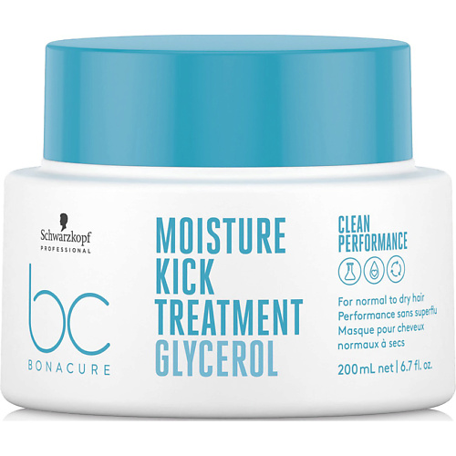 Маска для волос BONACURE Маска для волос Moisture Kick крем для волос несмываемый schwarzkopf professional bonacure hyaluronic moisture kick bb hydra pearl перламутровый 95 мл