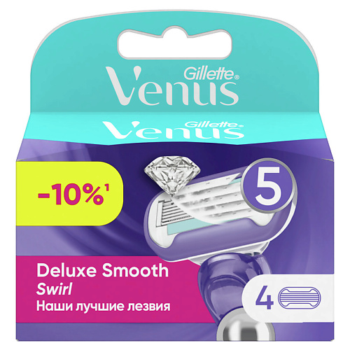 Кассета для станка GILLETTE Сменные кассеты для бритья VENUS Swirl