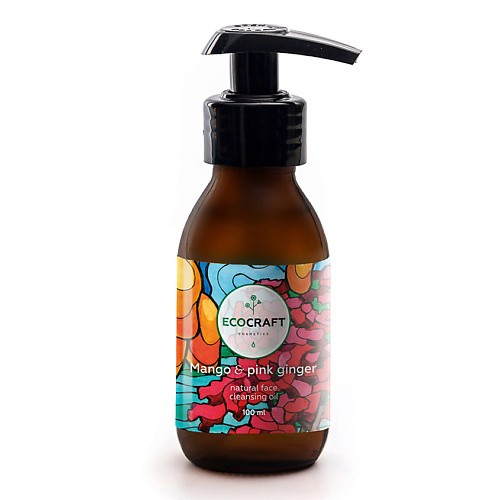 ECOCRAFT Масло гидрофильное Манго и розовый имбирь Mango & Pink Ginger Natural Face Cleansing Oil ecocraft масло гидрофильное базилик средиземноморский basil mediterranean intimate cleansing oil