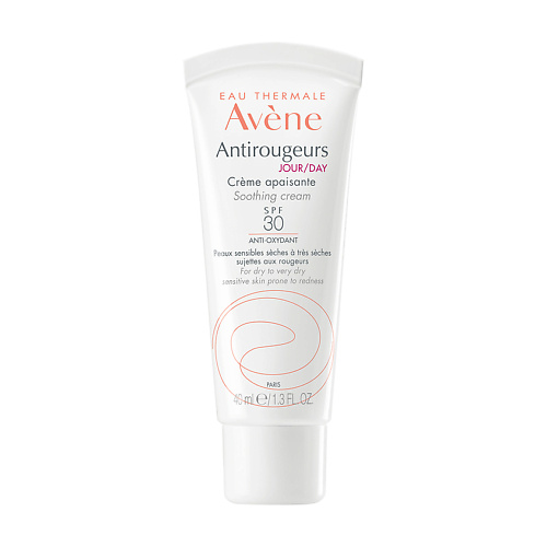 avene antirougeurs plus крем от купероза 30 мл Крем для лица AVENE невной увлажняющий крем SPF 30 Antirougeurs Soothing Cream