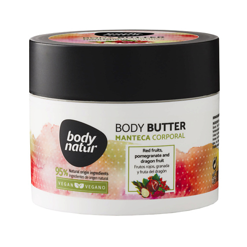 Масло для тела BODY NATUR Масло для тела красные фрукты, гранат и питайя Body Butter Manteca Corporal