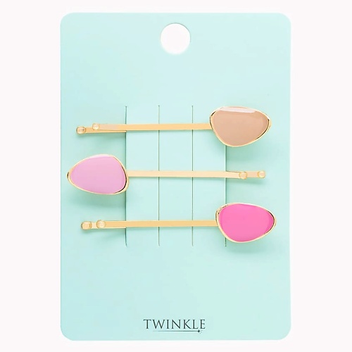 TWINKLE Заколки-невидимки для волос GEOMETRIC PINK twinkle заколки невидимки для волос hatural quartz pink