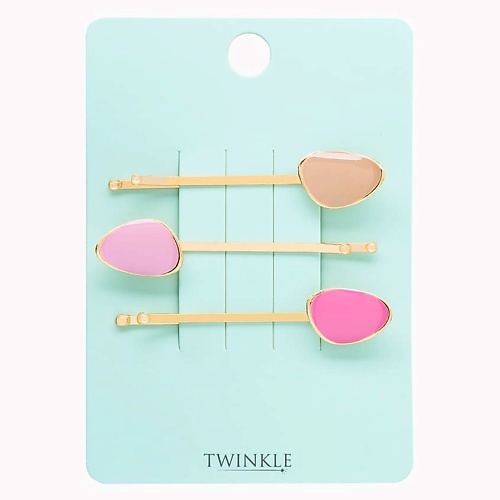   Лэтуаль TWINKLE Заколки-невидимки для волос GEOMETRIC PINK