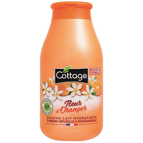 Гель для душа COTTAGE Молочко для душа увлажняющее Douche Lait Hydratante – Fleur d'Oranger