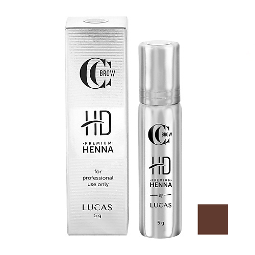 Хна для бровей LUCAS Хна для бровей CC Brow HD Premium Henna хна для бровей и ресниц натуральная russet рыжий креатив