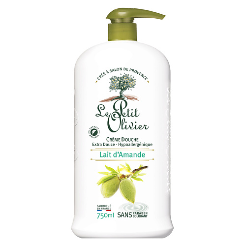 LE PETIT OLIVIER Крем для душа нежный Миндальное молочко Lait d'Amande Crème Douche