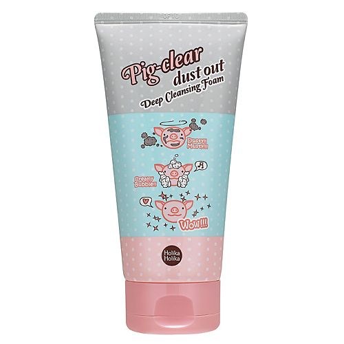 Средства для умывания HOLIKA HOLIKA Глубоко очищающая пенка для лица Pig-clear dust out Deep Cleansing Foam