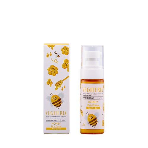 

VEGITERIA Обогащенный крем для лица для сухой кожи HONEY, Обогащенный крем для лица для сухой кожи HONEY