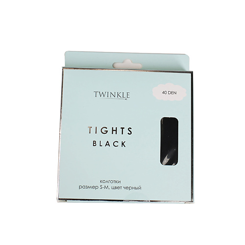 Колготки TWINKLE Колготки 40 DEN размер M-L, цвет черный цена и фото