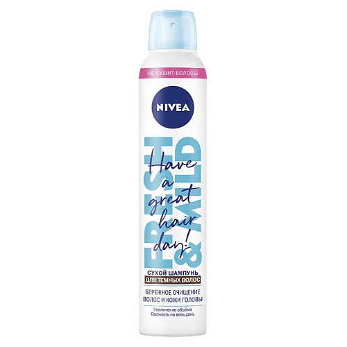 NIVEA Сухой шампунь для темных волос nivea sun сухой солнцезащитный спрей защита и легкость spf 30