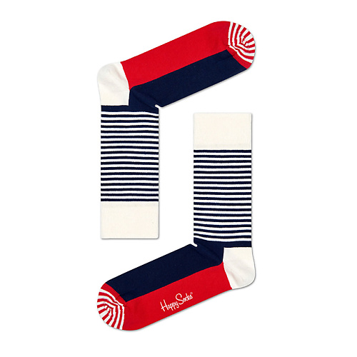 носки happy socks носки stripe 605 Носки HAPPY SOCKS Носки Half Stripe