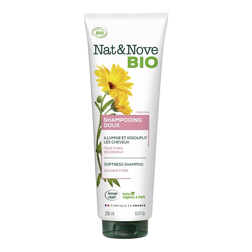 KERANOVE Шампунь для придания мягкости для всех типов волос Календула Nat & Nove Bio Shampoo