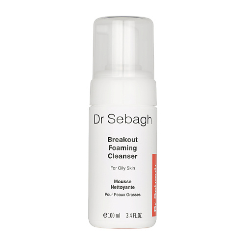 Гель для умывания DR SEBAGH Пенка очищающая для жирной кожи и кожи с акне Breakout Foaming Cleanser