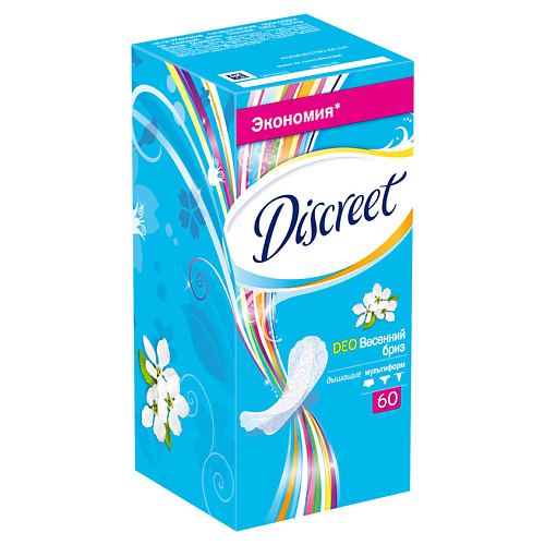 DISCREET Женские гигиенические прокладки на каждый день Deo Spring Breeze Multiform Trio discreet женские гигиенические прокладки на каждый день deo spring breeze multiform trio