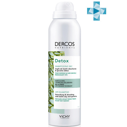 

VICHY Сухой шампунь Dercos Nutrients Detox, Сухой шампунь Dercos Nutrients Detox