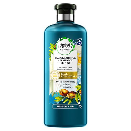 HERBAL ESSENCES Шампунь Марокканское аргановое масло Real Botanicals марокканское аргановое масло morocco arganoil 70039 300 мл