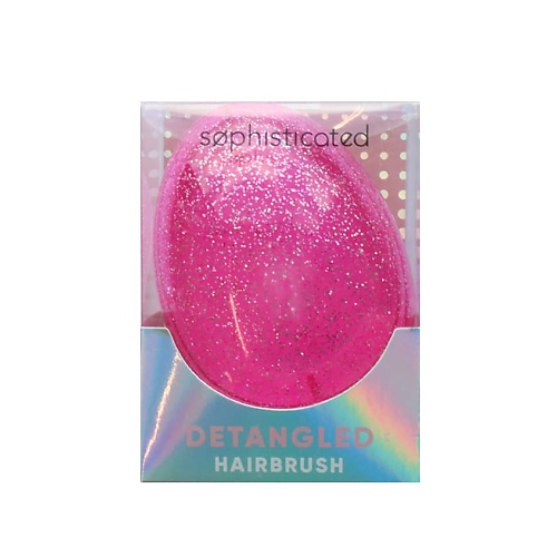 Щетка для волос ЛЭТУАЛЬ SOPHISTICATED Щётка для волос SOPHISTICATED EGG PINK GLITTER ножницы лэтуаль ножницы для маникюра silver sophisticated