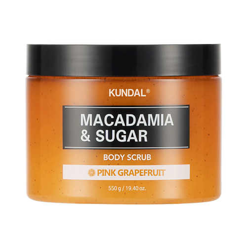 Скраб для тела KUNDAL Скраб для тела Розовый грейпфрут Macadamia & Sugar Body Scrub hempz pomegranate herbal sugar body scrub скраб для тела 176 гр